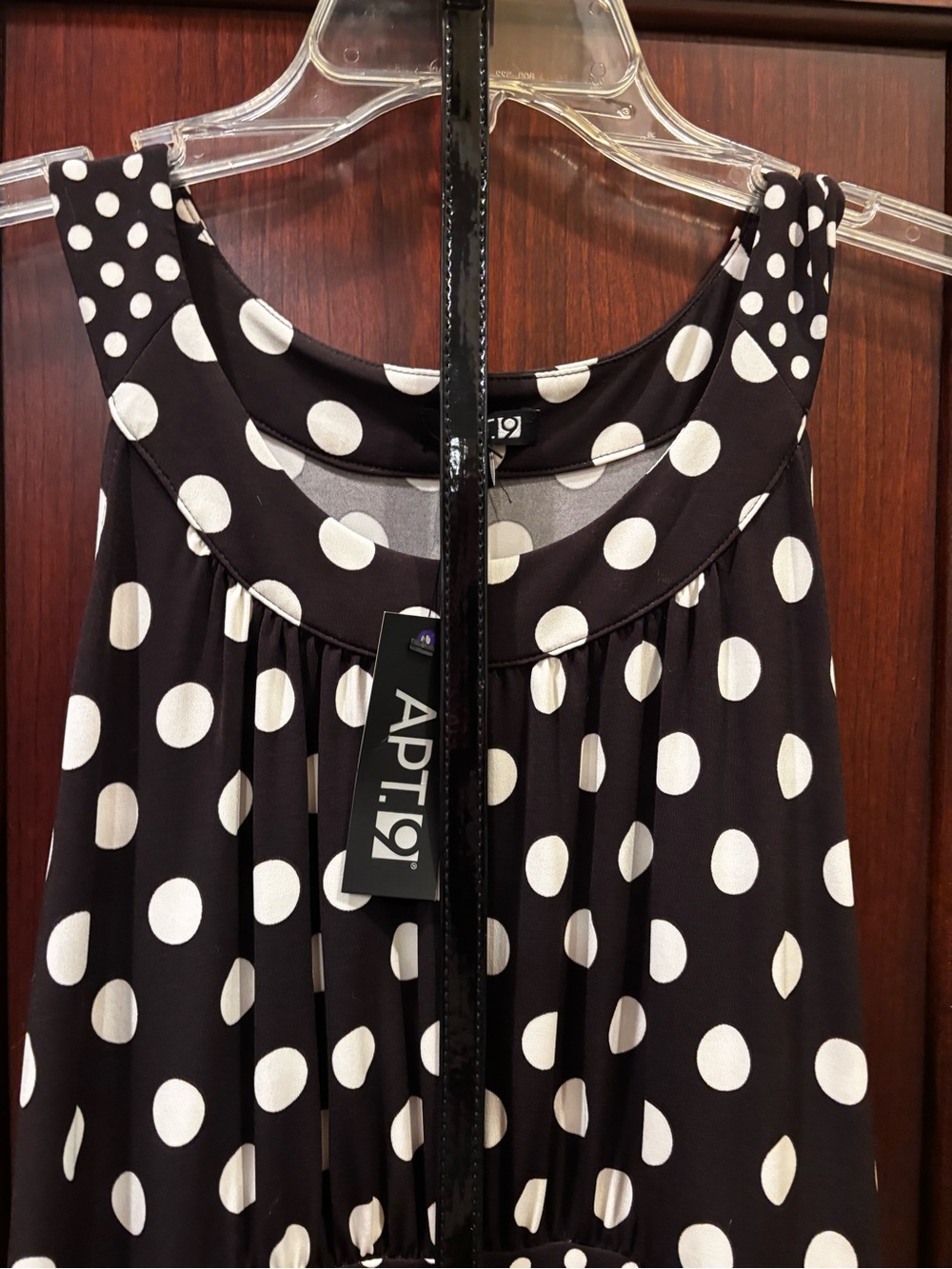 Kohl's Black and White Polka Dot Tank Dress